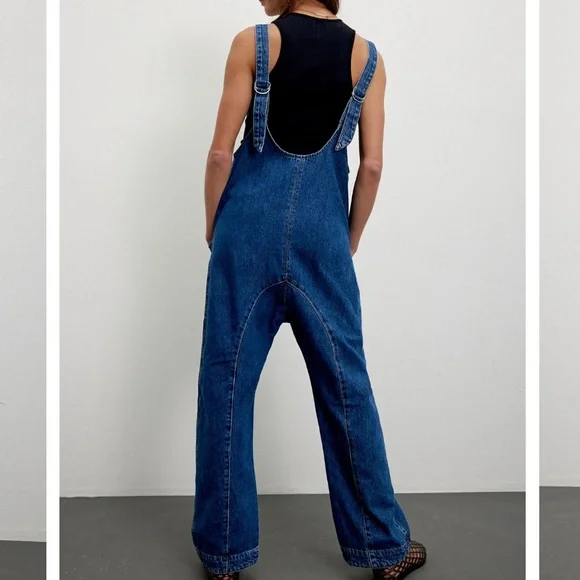 Free People We the Free High Roller Jumpsuit Sz S - Picture 2 of 5